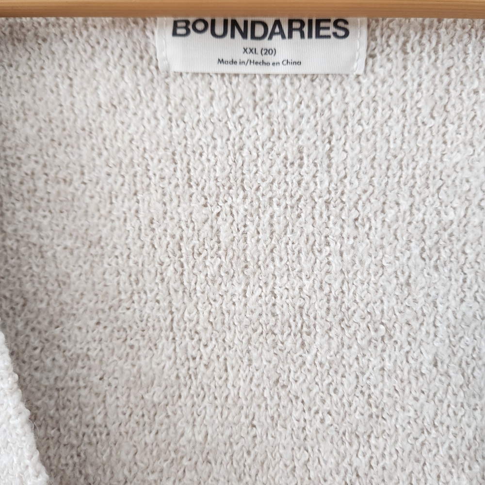 Brand New Women's Cream Cardigan Sweater No Boundaries XXL - Picture 6 of 9